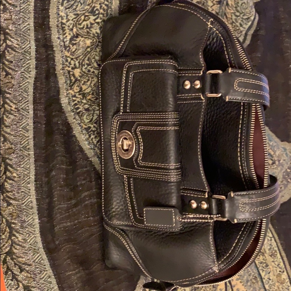 Coach Black Leather Bag